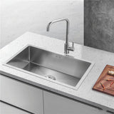 304 Stainless Steel Kitchen Faucet – Modern Sink Tap with Hot & Cold Water