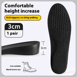 Invisible Height Increasing Insoles for Men – Non-collapse, Comfortable Inner Lift Pads