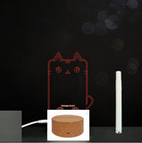 3D Acrylic Handwriting Message Board LED Light, Creative Note Lamp