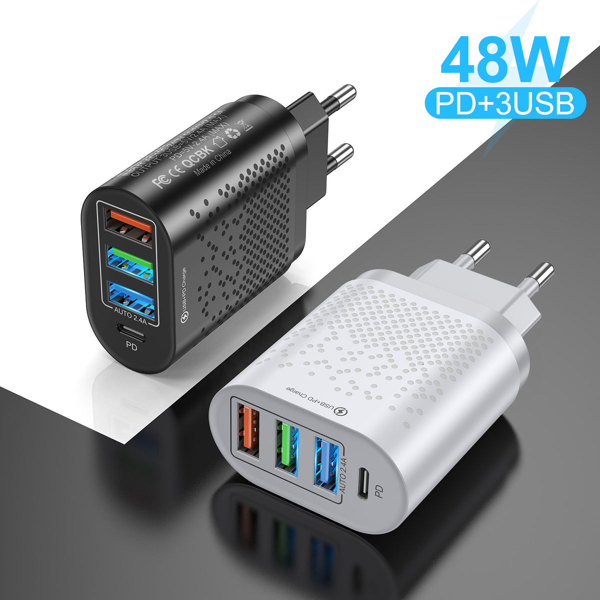 3.1A Multi-port 3 USB PD Type-C Mobile Phone Charger – Sociable Weaver Nest