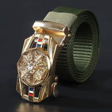 Good Luck Charm, Woven Nylon Waistband, Casual Fashion Belt