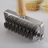 Stainless Steel European Style Dough Cutter with Wooden Handle