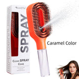 One-click Spray Hair Brush – Anti-frizz Detangling Comb with Water Mist