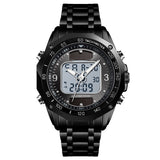 Men's Fashion, Solar Multifunctional, Steel Strap Watch