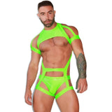 Triangle Underwear Vest Set, Men's Pure Cotton Comfortable Bodysuit, Male Undergarments