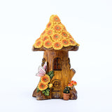 Resin Solar Decoration Tree House, Outdoor Garden Lawn Lamp