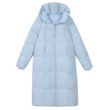 Thickened Knee-length, Oversized Puffer Coat for Women