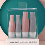 Travel Shampoo & Shower Gel Split Bottle Refillable Empty Bottle Set