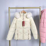 Fur Collar Fashionable Warm Jacket for Women