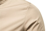 Men's Striped Zip-up Jacket with Pockets, Fashion Casual Sports Baseball Outerwear, Spring and Fall Clothing