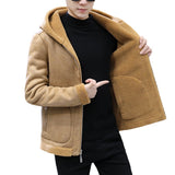 Fleece Jacket, Fur One-piece Hooded Coat
