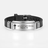 Classic Bible Verses Psalms Bracelet Bangle, Christian Jewelry