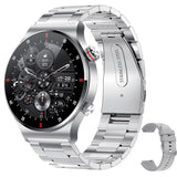 Bluetooth Calling, QW33 ECG PPG, Business Stainless Steel Strap, Waterproof Men's Watch