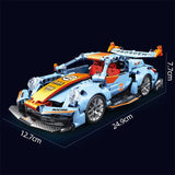 Block Building Racing Sports Car, Car DIY Assembly Model, Assembling Combined Toys Gifts