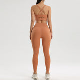 Women's Exercise Workout Outfit, Yoga Running Two-piece Suit