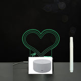 3D Acrylic Handwriting Message Board LED Light, Creative Note Lamp