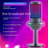 Condenser RGB Colorful Live Broadcast Wired Microphone