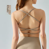 No Feel Slim Yoga Vest, Semi-fixed One-piece Cup, Beauty Back Sling