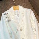 French Retro Design, Short Long Sleeve Jacket