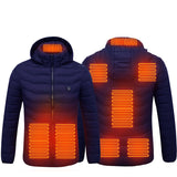 Heated Jacket Coat, USB Electric Cotton Pullover, Thermal Clothing Heating Vest, Men's Clothes for Winters