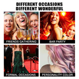 Temporary Hairdressing Comb Mild, No Hair Damage, No Scalp Damage, Easy to Change Hair Color