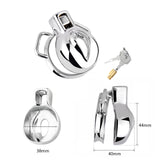 Stainless Steel Chastity Lock, Men's Anti-escape Catheter Device