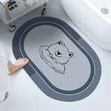 Cushion Bathroom Sliding Door Floor Bathroom Foot Mat