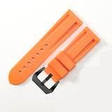 Waterproof Rubber Pin Buckle, Silicone Watch Strap (Pack of 2)