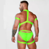 Triangle Underwear Vest Set, Men's Pure Cotton Comfortable Bodysuit, Male Undergarments