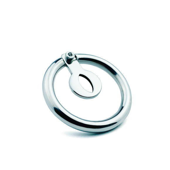 Stainless Steel Short Bottle Cap Chastity Lock for Men, Catheter Device