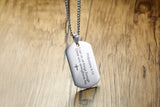 Men's Stainless Steel English Philippians Bible Verses Pendant