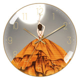 4K Curved High Transparent Glass, Creative Decorative Wall Clock