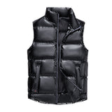 Men's Shiny Down Cotton Vest Jacket