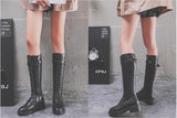 Women's Long High Boots, Flat Big Size Shoes