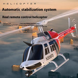 C138 Simulation Double Paddle Blade Single Rotor Helicopter RC Toy without Ailerons
