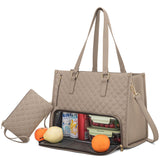 Convenient Commute New Women's Insulated Lunch Bag, Leak-proof Large Purse, Diagonal Computer Storage Case