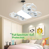 Drone Style Ceiling Fan with Light – Heavy-duty Creative LED Lighting Fixture for Modern Home Decor