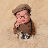 Newborn Vintage Camera Prop – Baby Photography Accessory Set