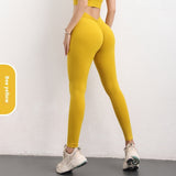 Fashion V-shaped Yoga Pants, INS High Waist Trousers, Hip Lifting Sports Fitness Women's Clothing