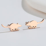 Cute Elf Animal Stud Earrings for Women – Trendy INS Style
