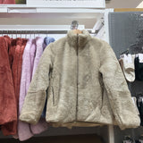 Coral Fleece Cardigan, Stand Collar Jacket, Warm Coat for Women