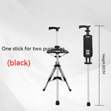 Aluminum Alloy Multifunctional Non-slip Folding Cane