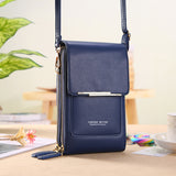 Touch Screen Mobile Phone Bag, Small Crossbody Shoulder Bags, Women's Long Wallet