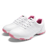 Waterproof Sneakers, Spin Button Laces, Anti-slip Golf Shoes for Women