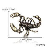 Scorpion Personality Insect Painting Oil Animal Brooch