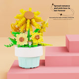 Potted Building Blocks, Assembled with Micro Particles, Toy Decoration Accessories