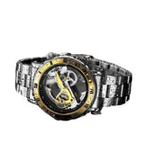 Stainless Steel Band, 3D Skeleton Automatic Mechanical Men’s Watch