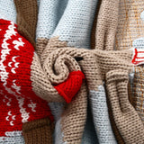 Three-dimensional Elk Children's Knitted Blanket