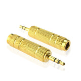 Adapter for Microphone, Female Hole to 6.35 Male Plug (Pack of 2)