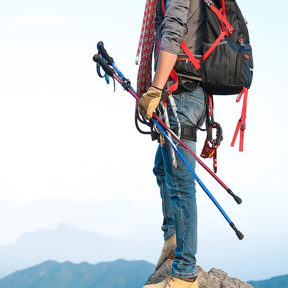 Alloy Walking Stick, Mountaineering Hiking Crutches, Outdoor Equipment
